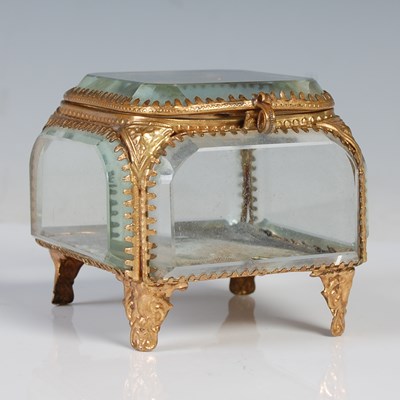 Lot 227 - A Palais Royale style clear bevelled glass and...