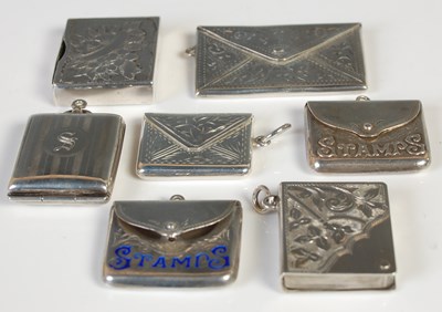 Lot 229 - A collection of seven assorted silver and...