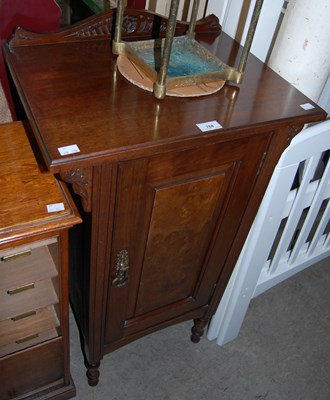 Lot 768 - A late 19th century walnut bedside locker.