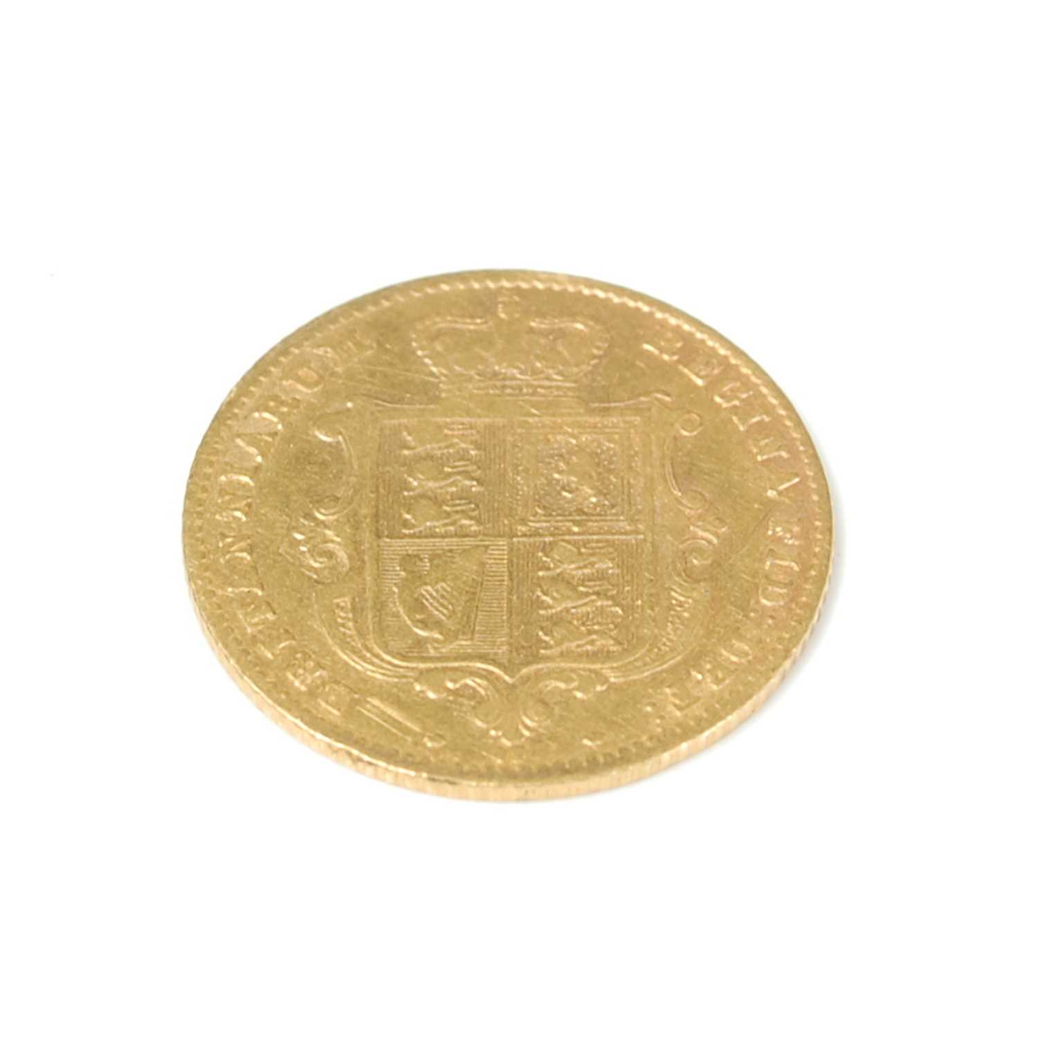 Lot 270 - A Victorian gold half-sovereign, dated 1869.