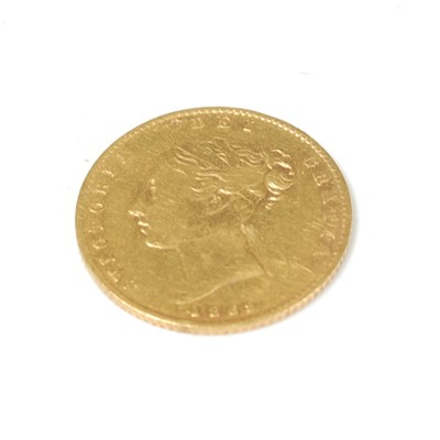 Lot 270 - A Victorian gold half-sovereign, dated 1869.