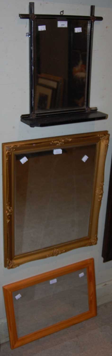 Lot 777 - A late 19th century ebonised and gilt metal