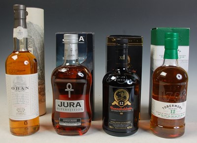 Lot 364 - Four assorted Scottish malt whiskies to...