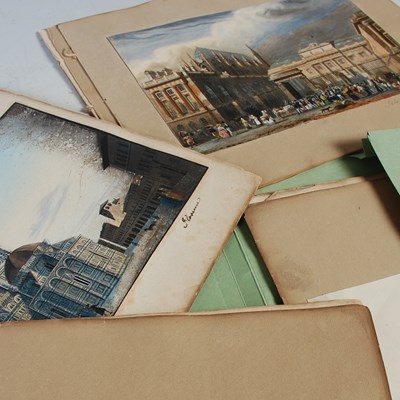 Lot 374 - Various pages from a late 19th/ early 20th...