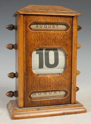 Lot 381 - A late 19th/ early 20th century pine desktop...