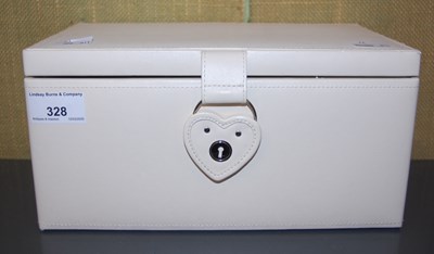 Lot 328 - A white Vicenza jewellery box containing a...