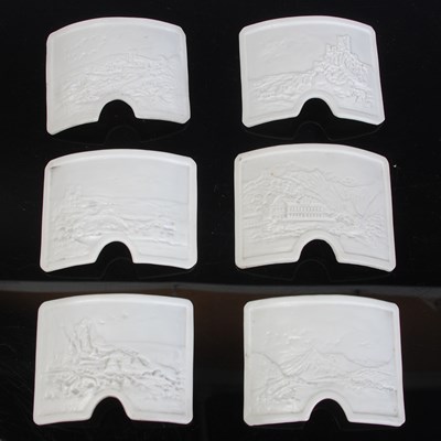Lot 334 - Six assorted white Bisque porcelain...