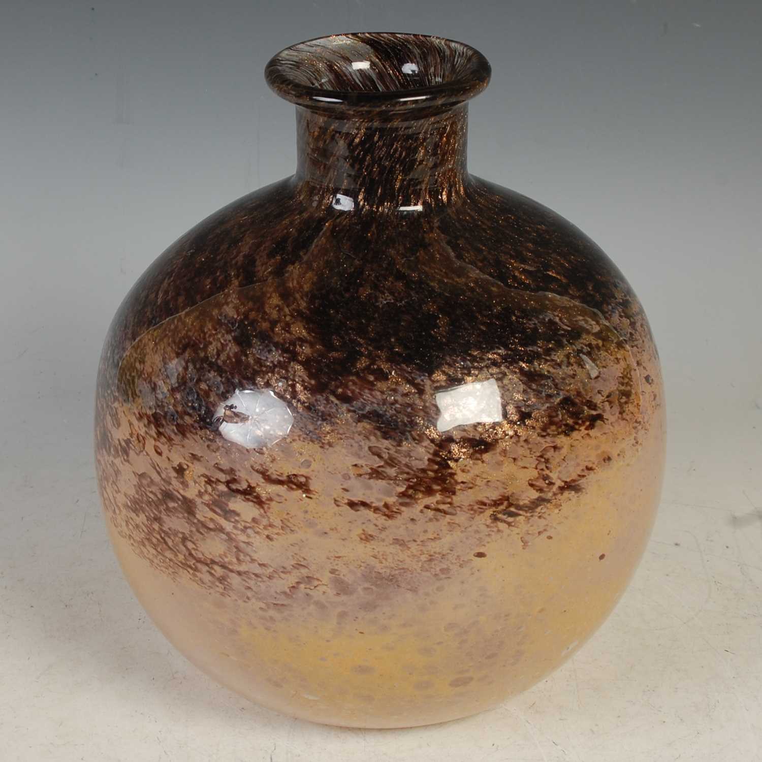 Lot 730 - A rare Monart glass decanter, shape AH,...