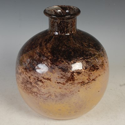 Lot 730 - A rare Monart glass decanter, shape...