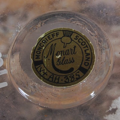 Lot 730 - A rare Monart glass decanter, shape AH,...