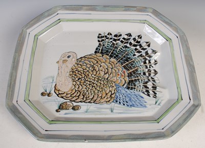 Lot 414 - A Highland stoneware octagonal shaped serving...