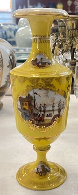 Lot 453 - A late 19th century Continental yellow ground...