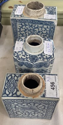 Lot 456 - Two Chinese porcelain blue and white...