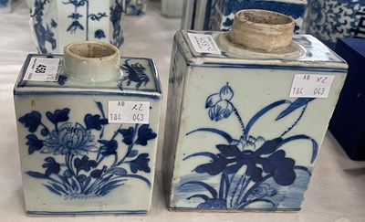 Lot 458 - Two Chinese porcelain blue and white...