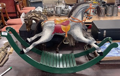 Lot 503 - A model of a Regency rocking horse by Woodlove...