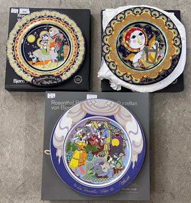 Lot 516 - Three boxed Rosenthal Studio Line porcelain...