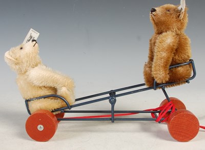 Lot 524 - A Steiff two bear seesaw Wig-Wag Teeter Toter...