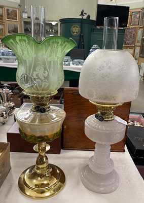 Lot 526 - Two late 19th/ early 20th century paraffin...