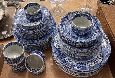 Lot 554 - A collection of Spode blue printed Italian...