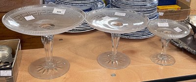 Lot 555 - Three early 20th century clear and frosted...