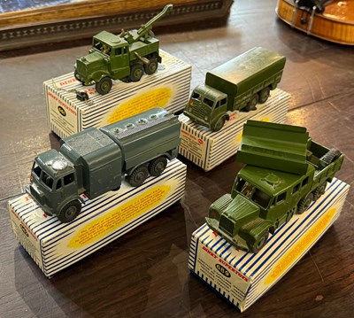 Lot 563 - A collection of ten vintage boxed Dinky Toy...