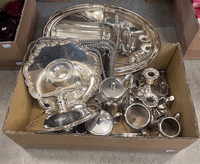 Lot 587 - Box - assorted EP ware.