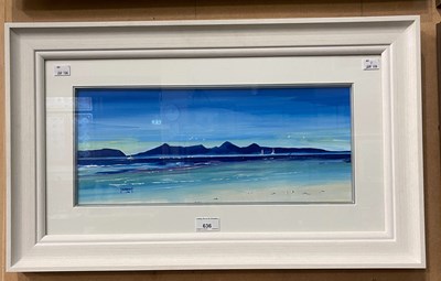 Lot 636 - Peter Tarrant  
View from Arisaig Beach  
oil...