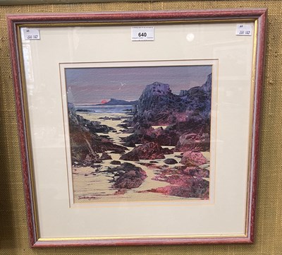 Lot 640 - John Bathgate (B.1949)  
Last light, Arisaig...