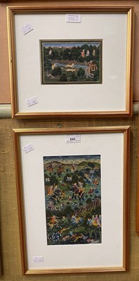 Lot 642 - Indian School  
Landscape with figures and...