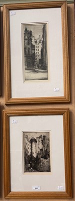 Lot 643 - John Nisbet (1868-1951) 
Street scene with...