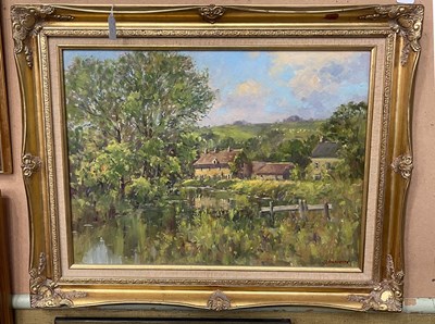 Lot 652 - J. D. Henderson 
The Stream, Cotswolds  
oil...