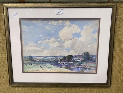 Lot 653 - Tom Campbell (1865-1943) 
On the River Gryffe...