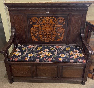 Lot 685 - A late 19th/ early 20th century oak and...