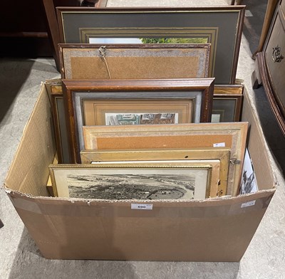 Lot 690 - Box - assorted decorative pictures and prints...