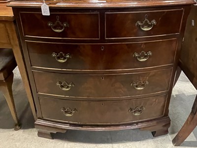 Lot 718 - A reproduction George III style mahogany...