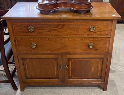 Lot 728 - An Edwardian mahogany chest, fitted with two...