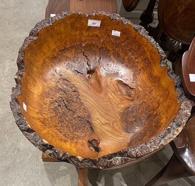 Lot 787 - A burr elm jardiniere stand by William...