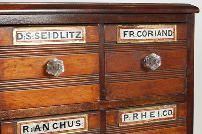 Lot 19 - A 19th century and later mahogany Apothecary...