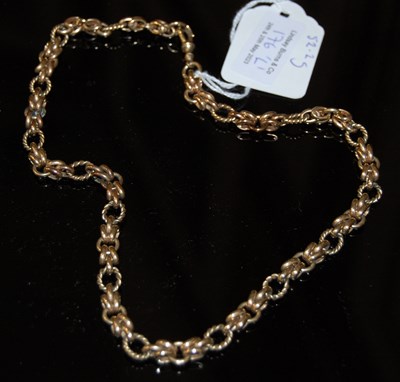 Lot 176L - A 9ct gold necklace, 52.2 grams