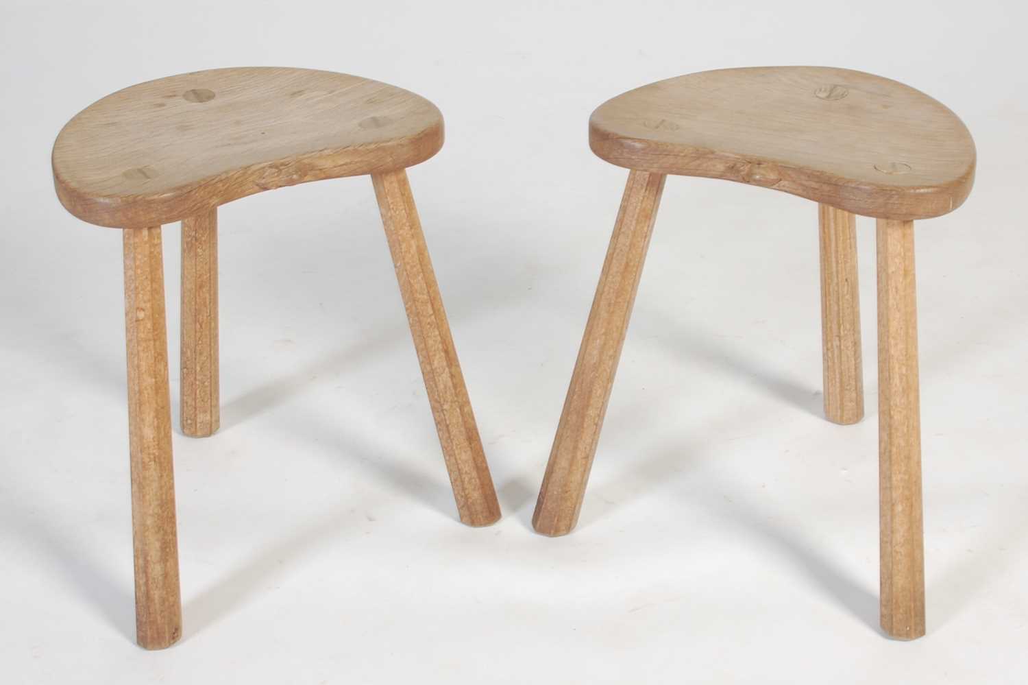 Lot 59 - Robert 'Mouseman' Thompson, a pair of oak...