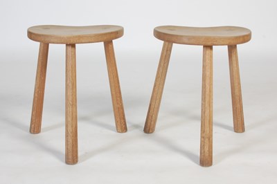 Lot 59 - Robert 'Mouseman' Thompson, a pair of oak...