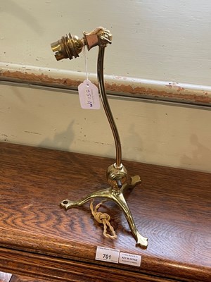 Lot 551A - A late 19th/ early 20th century brass Arts &...