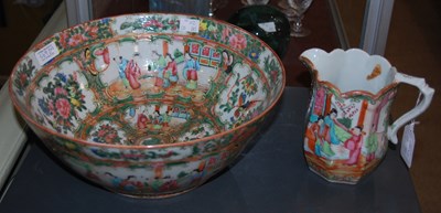 Lot 569D - A Chinese porcelain Canton famille rose punch...