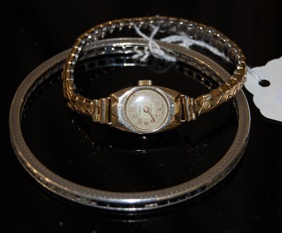 Lot 176S - A 9ct gold cased ladies Classic wristwatch...