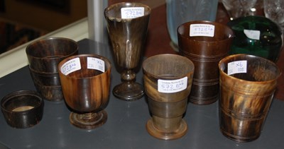 Lot 572B - Three various 19th century Scottish horn...