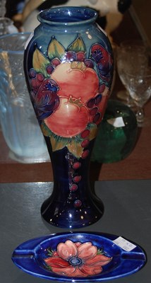Lot 571 - A Moorcroft baluster vase, impressed mark and...