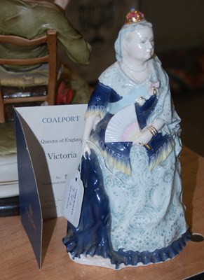 Lot 570G - A Coalport figurine ‘Victoria’, 21cm high.