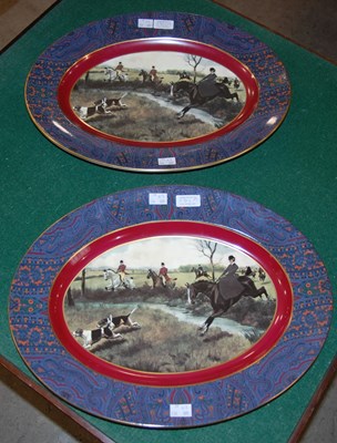 Lot 570C - A pair of Wedgwood porcelain ‘Berkshire Hunt’...