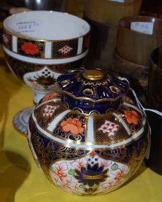 Lot 568B - A Royal Crown Derby pot-pourri vase with...