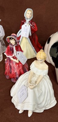 Lot 15A - Three Royal Doulton figures to include 'Rosina...